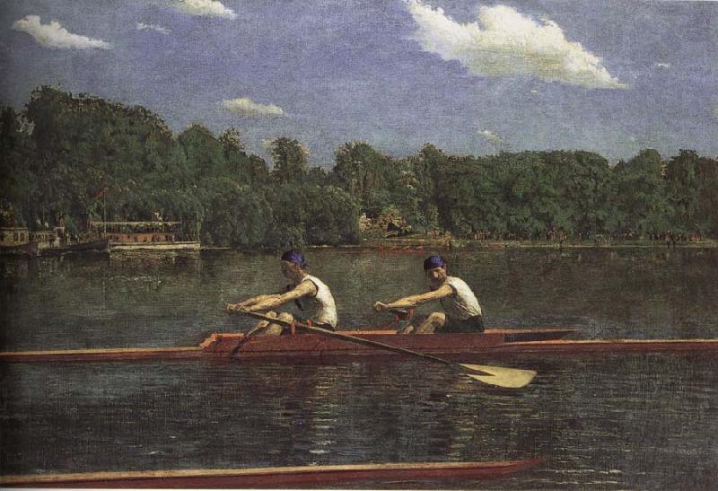 Thomas Eakins The buddie is rowing the boat Germany oil painting art
